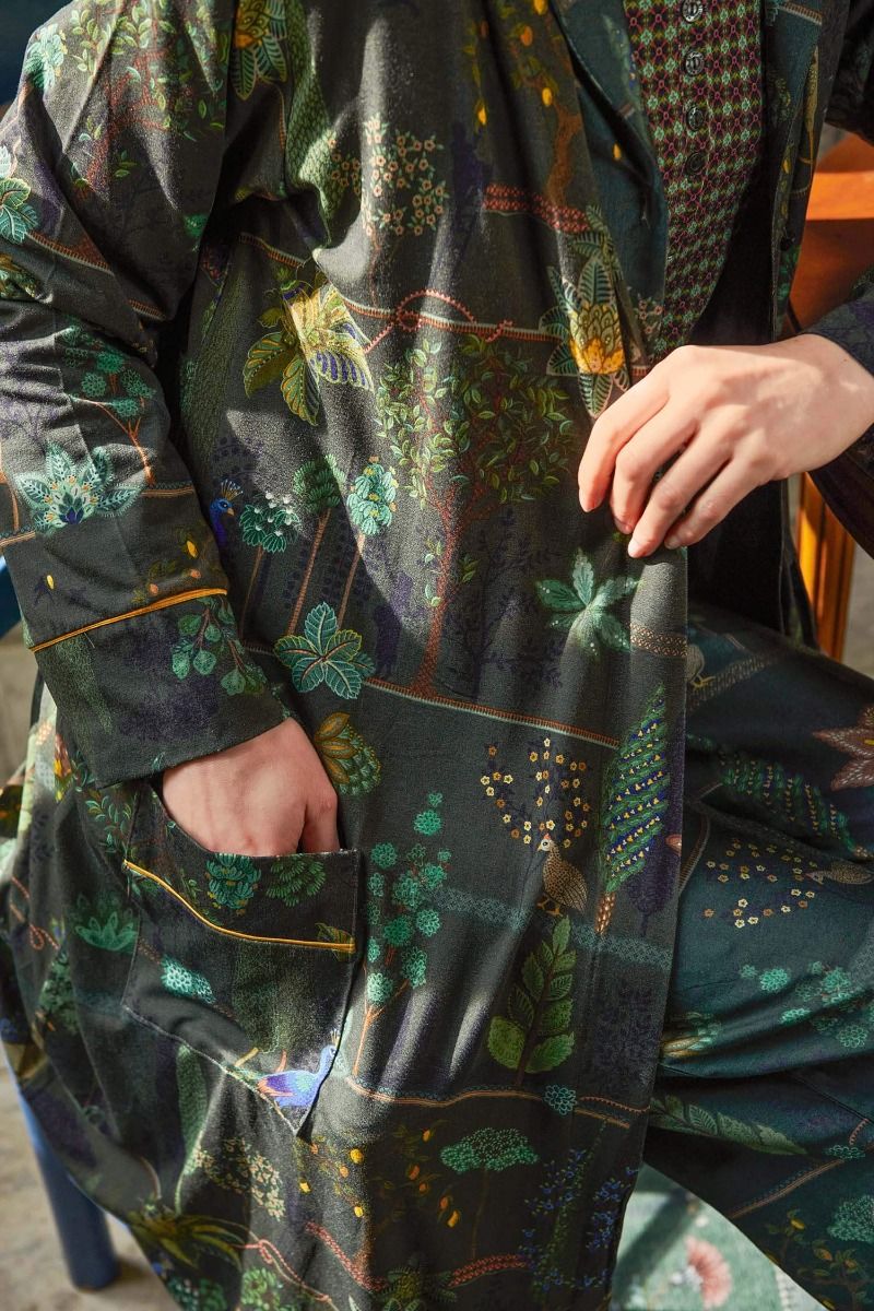 Kimono Alberi Dunkelgrun