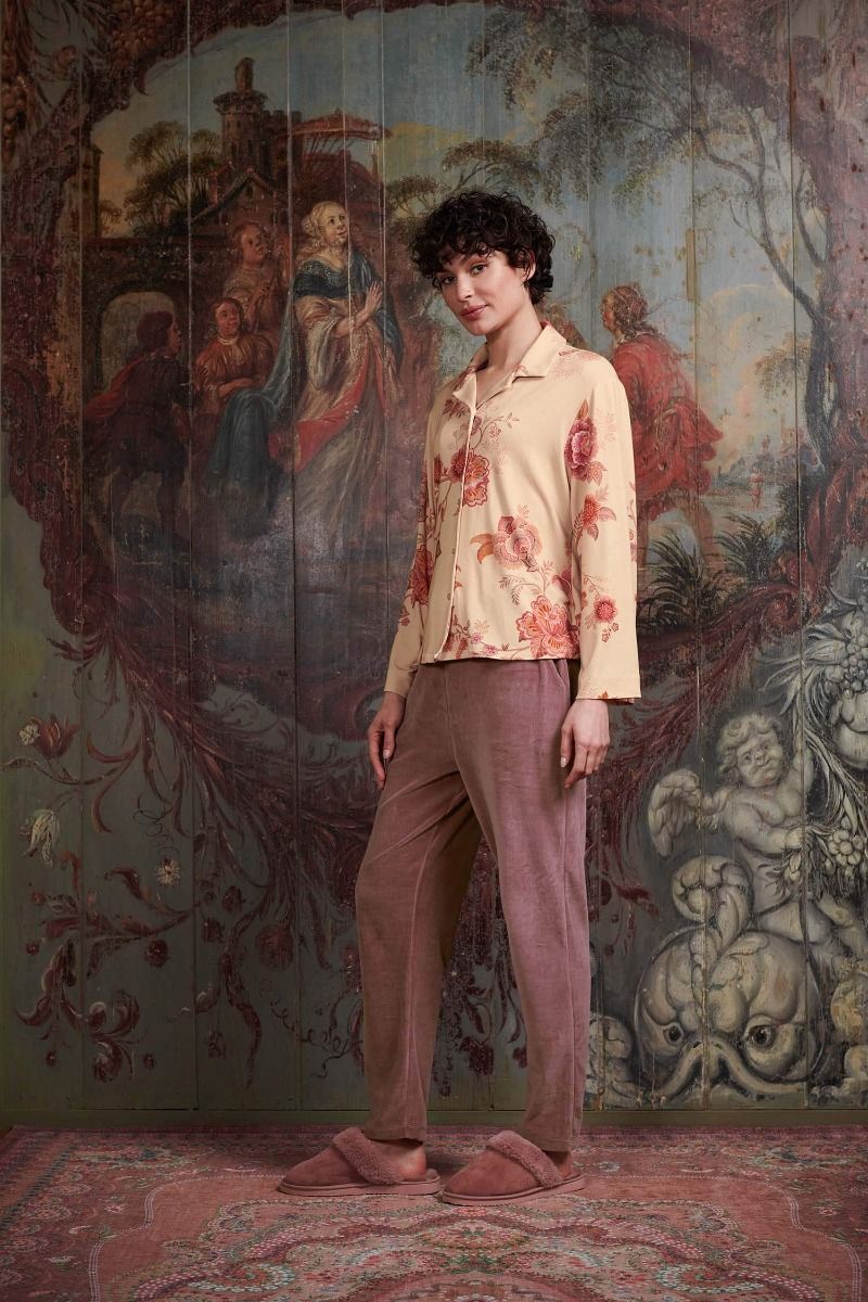 Trousers Long Nicky Velvet Pink Lilac
