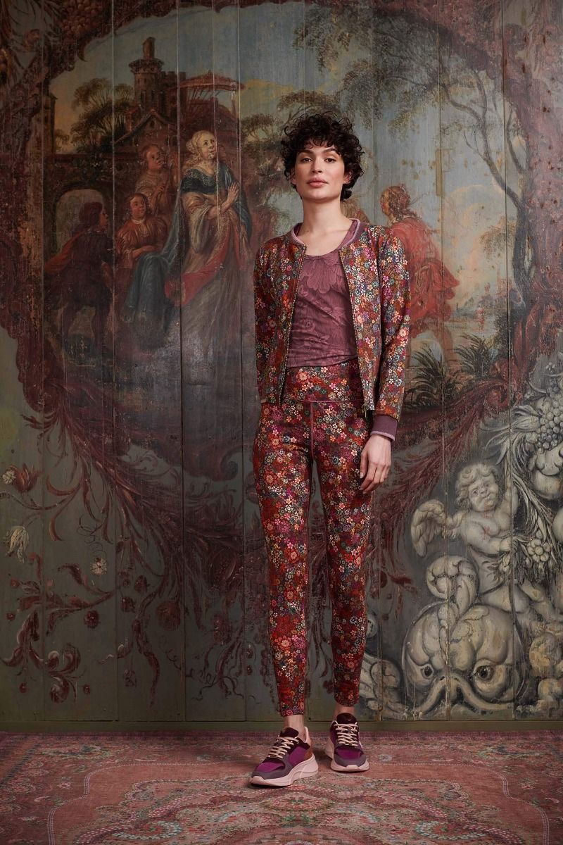 Lange Sportleggings Tutti i Fiori Rot