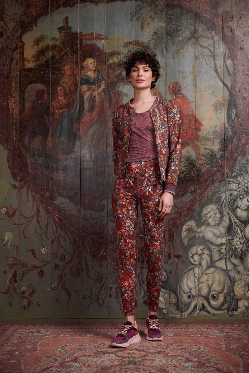 Jacket Tutti i Fiori Dark Red