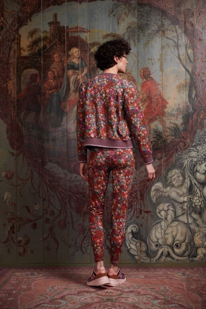 Lange Sportleggings Tutti i Fiori Rot