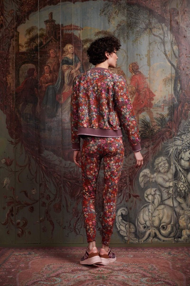 Jacket Tutti i Fiori Dark Red