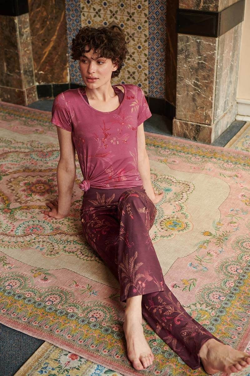 Flared Sport Legging Long Isola Dark Red