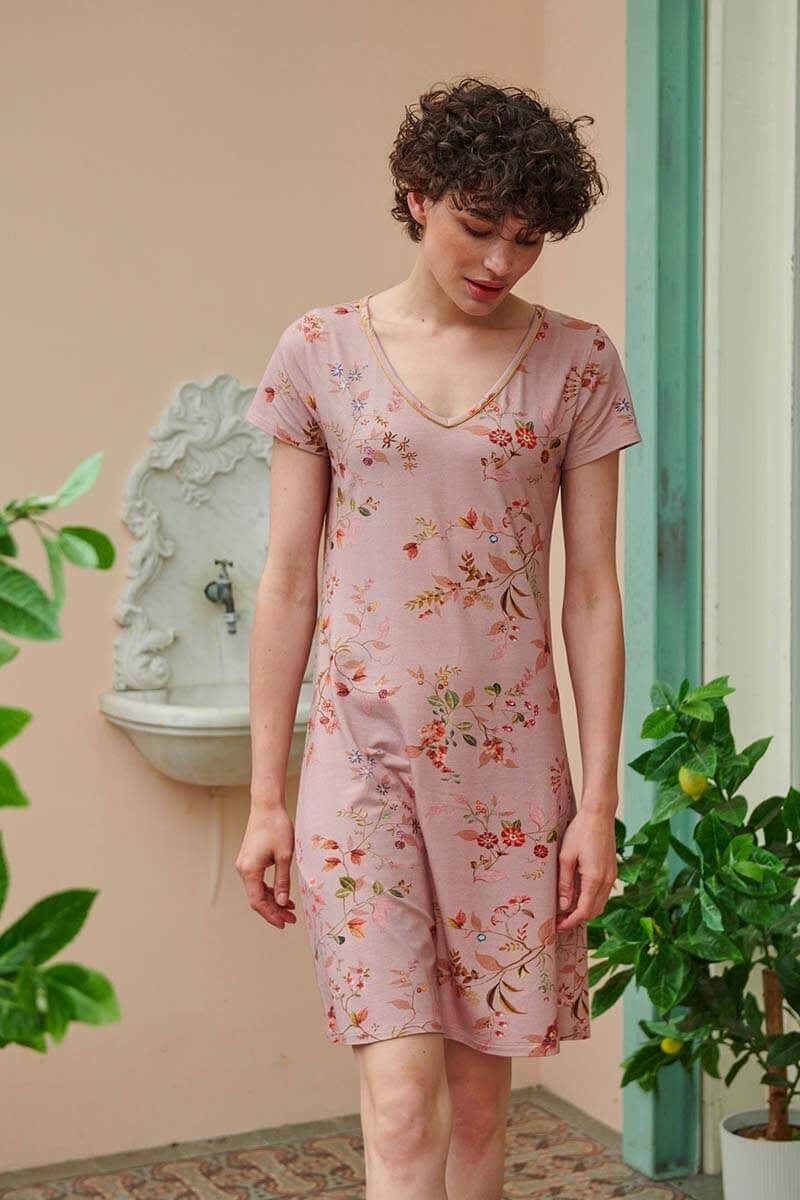 Pip Studio Nightdress Short Sleeve Kawai Flower Light Pink | Pip Studio the  Official website