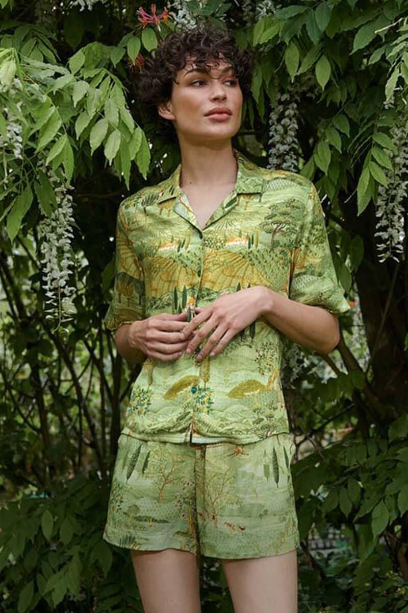 Top Short Sleeve Toscana Green