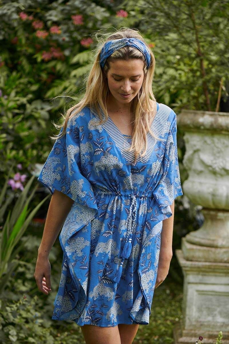 Tunic Flora Firenze Cobalt Blue