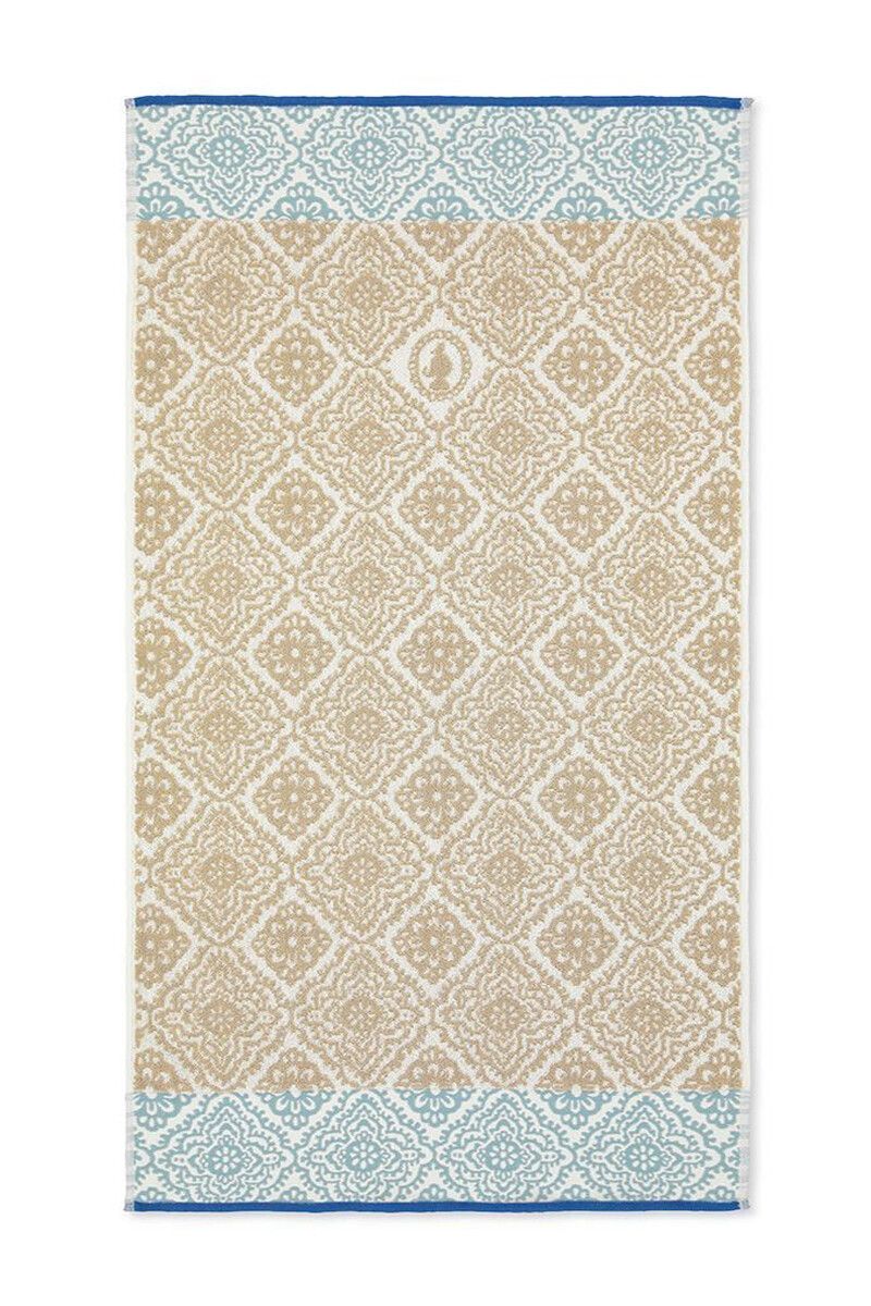 Baddoek Jacquard Check khaki 55x100 cm