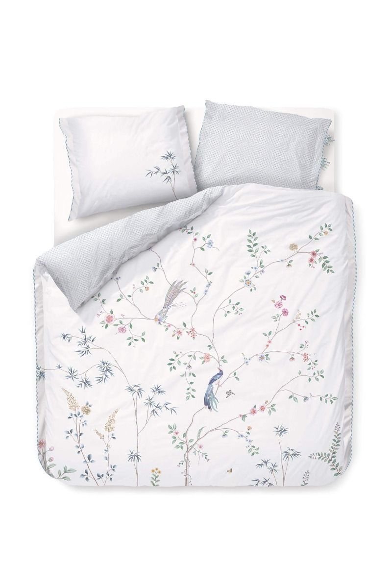 Bettbezug-Set Bamboo Blossom Weiß