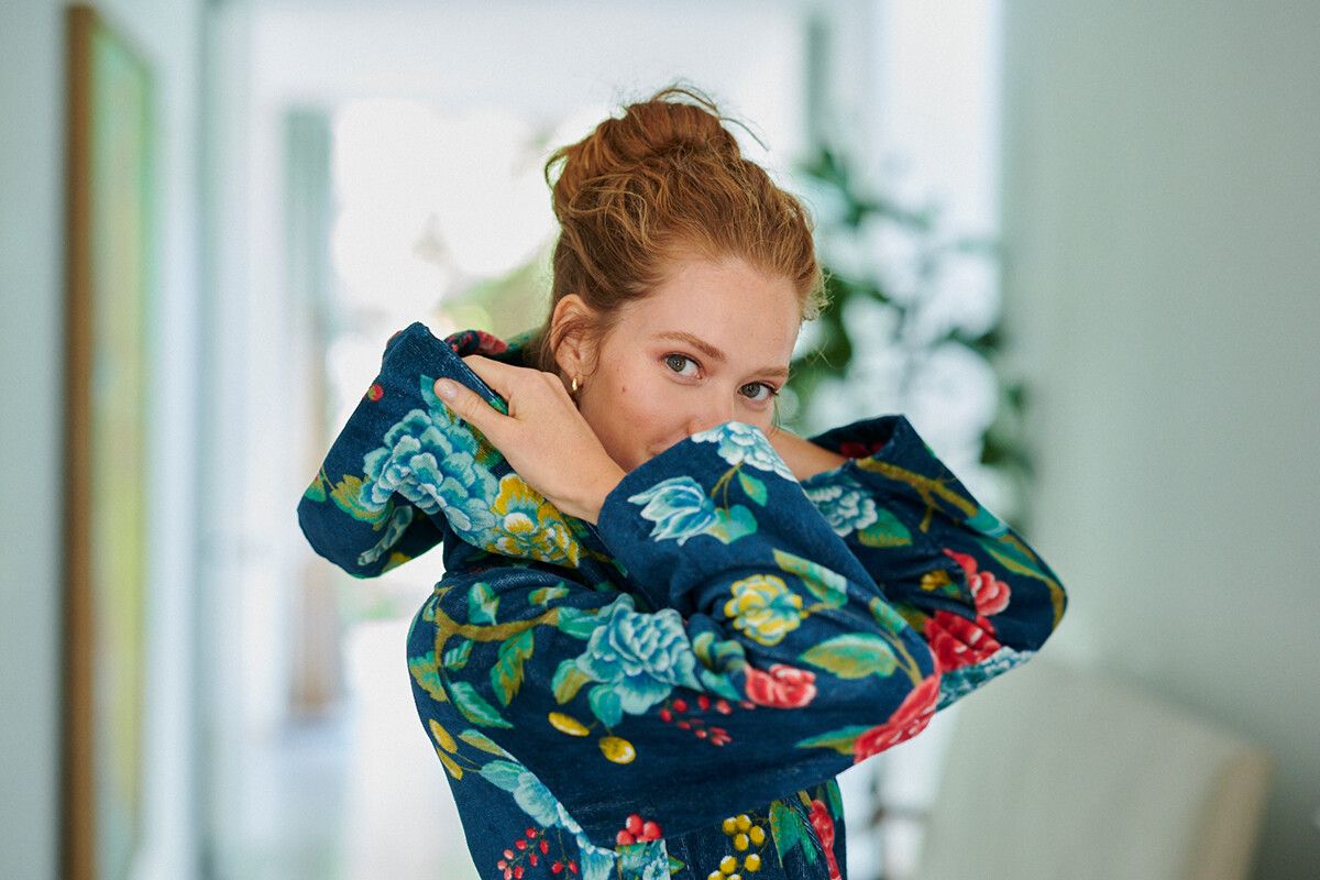 Bathrobe Good Evening Dark Blue
