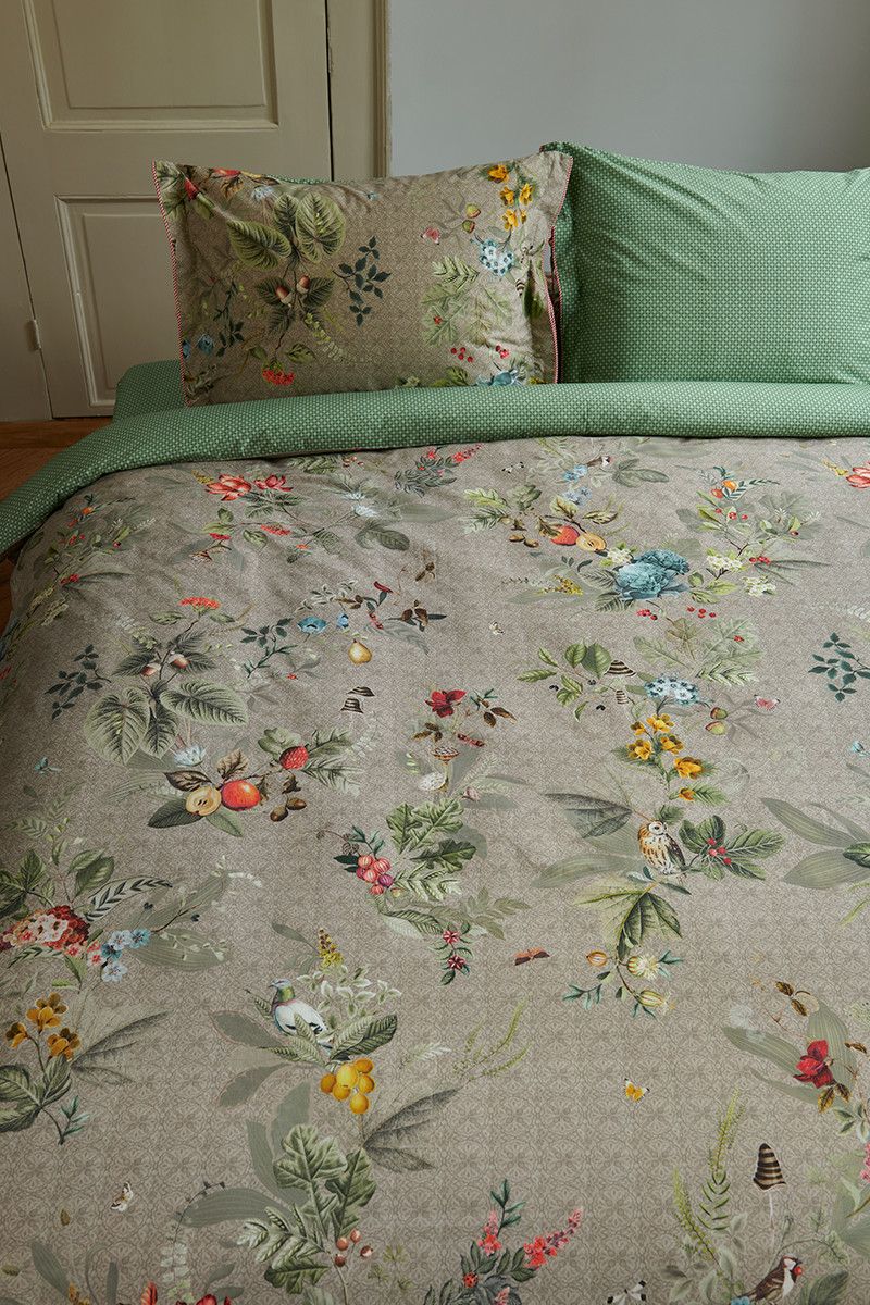 Bettbezug Fall in Leaf Khaki