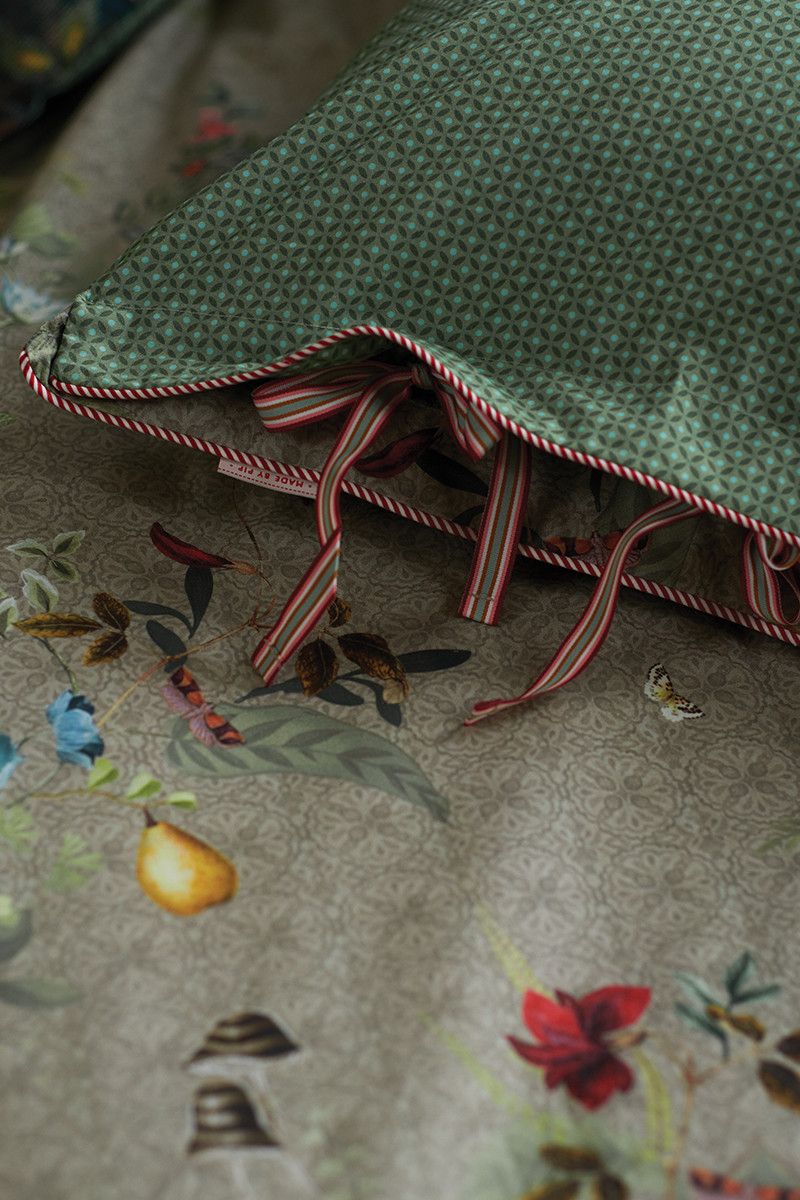 Bettbezug Fall in Leaf Khaki