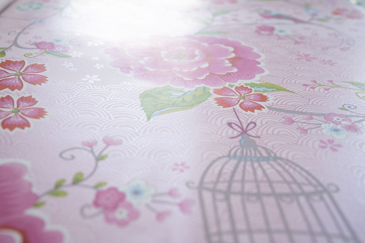 Pip Studio Birds in Paradise Vliesbehang Roze