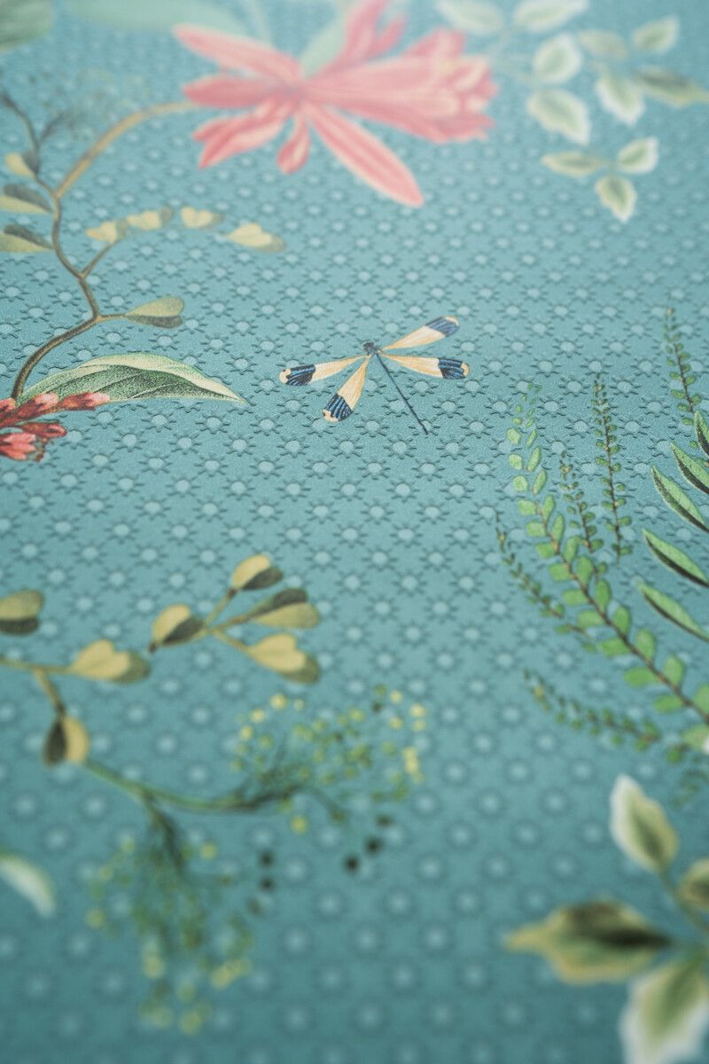 Pip Studio Floris Non-Woven Wallpaper Petrol