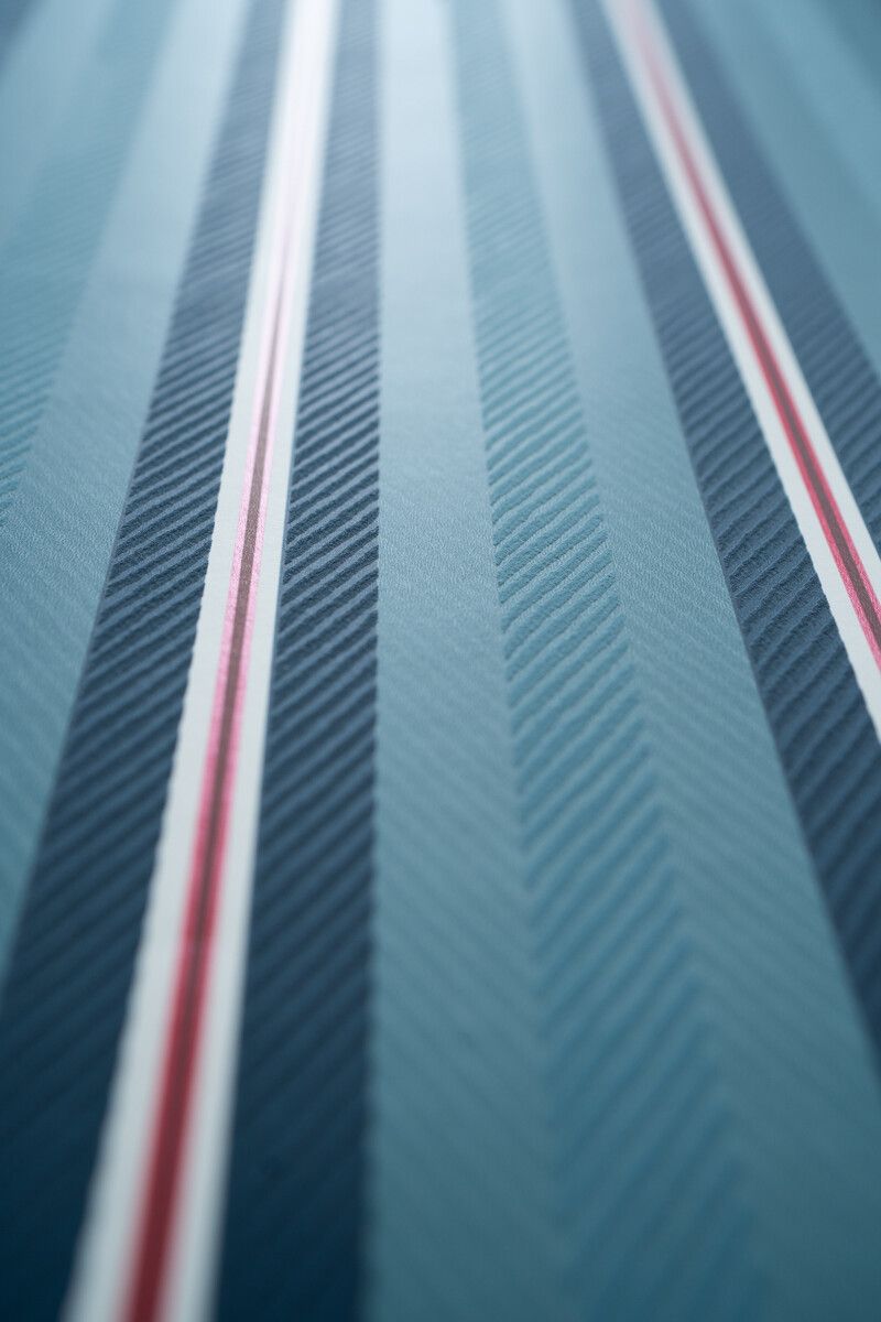 Pip Studio Blurred Lines Non-Woven Wallpaper Dark Blue