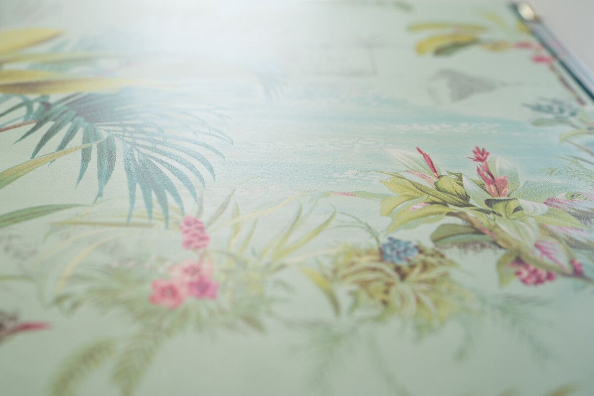 Pip Studio Palm Scene Non-Woven Wallpaper Green