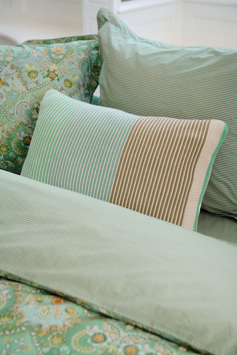 Cushion Blockstripe Light Green