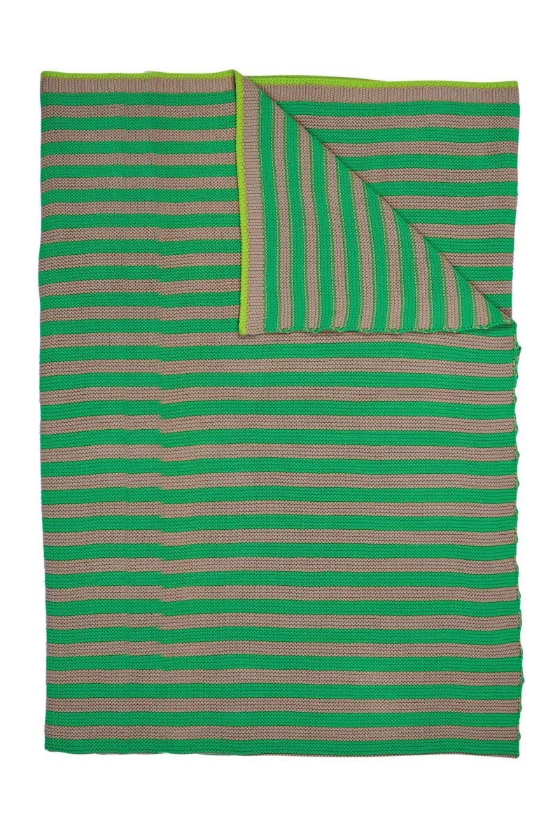 Throw Bonsoir Stripe Vert