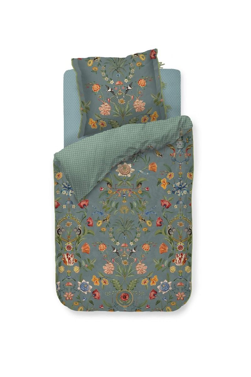 Duvet Cover Set Botanico Verde Blue