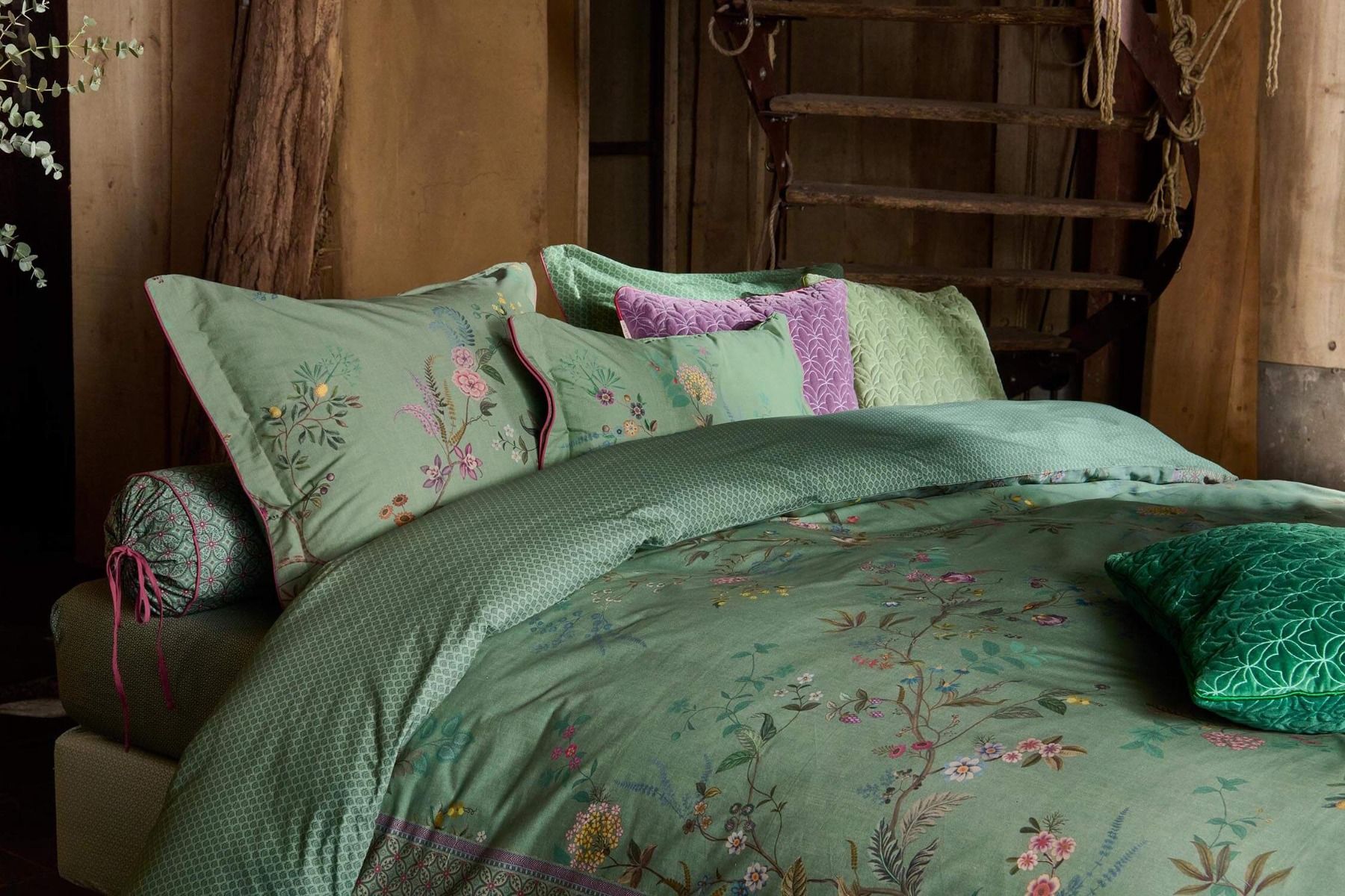 Pillowcase Bustani Green