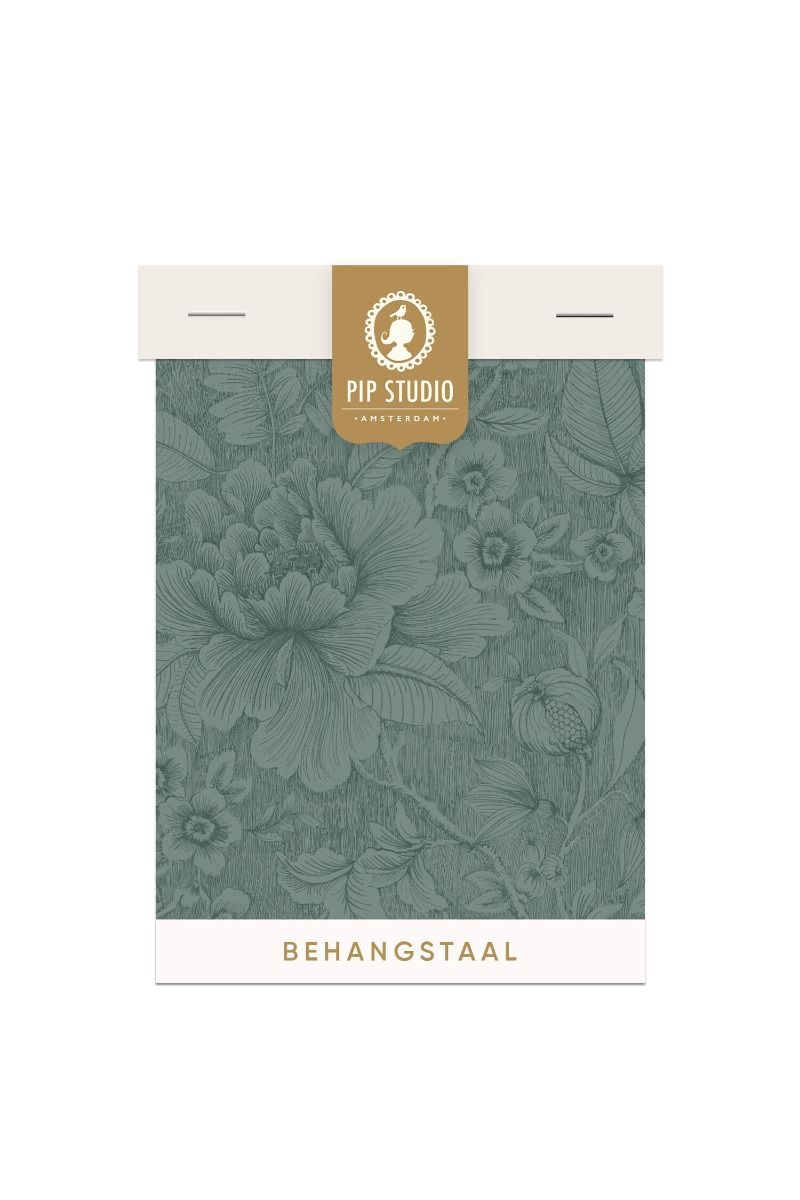 Behangstaal Casa dei Fiori Donker Groen