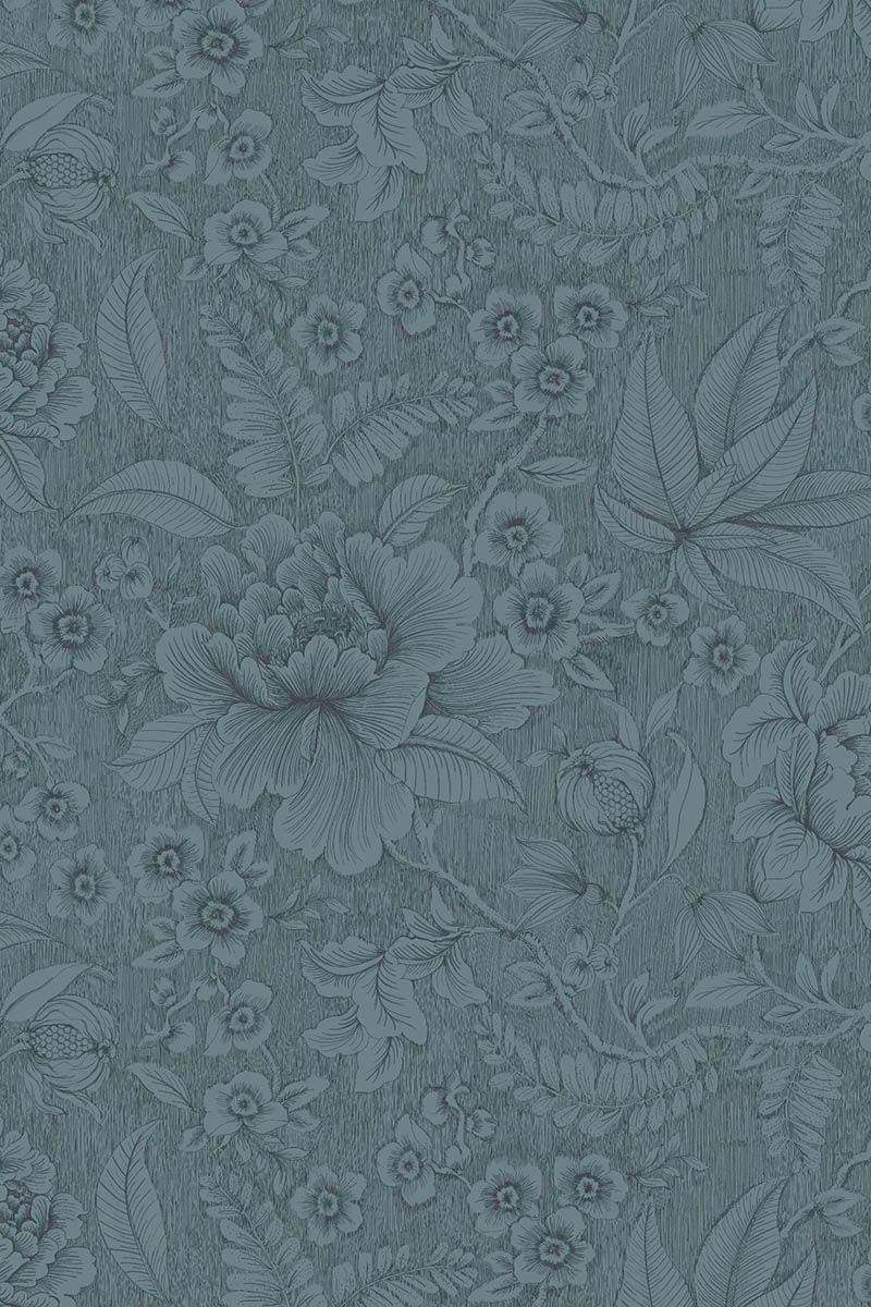 Pip Studio Casa dei Fiori Non-Woven Wallpaper Denim Blue