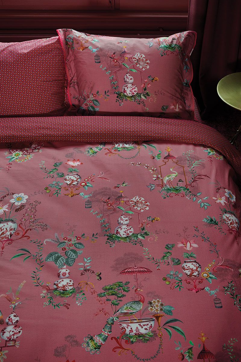 Bettbezug Chinese Porcelain Rosa