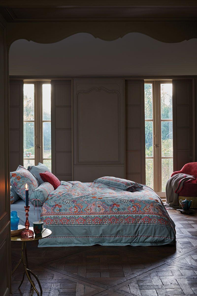 Nackenrolle Chintz Festival Blau