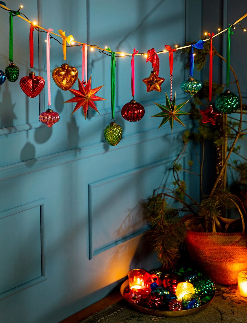 Weihnachtskugel Glas Dunkelgrün 12.5cm