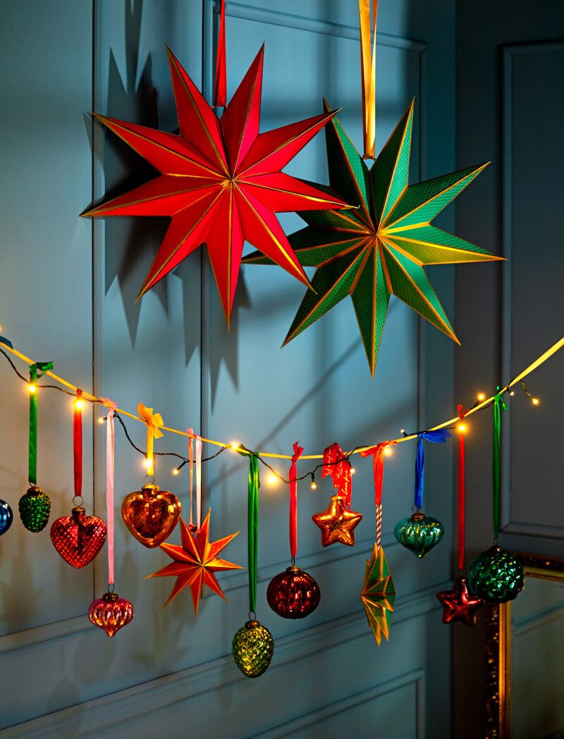 Christmas Star Paper Green 60cm