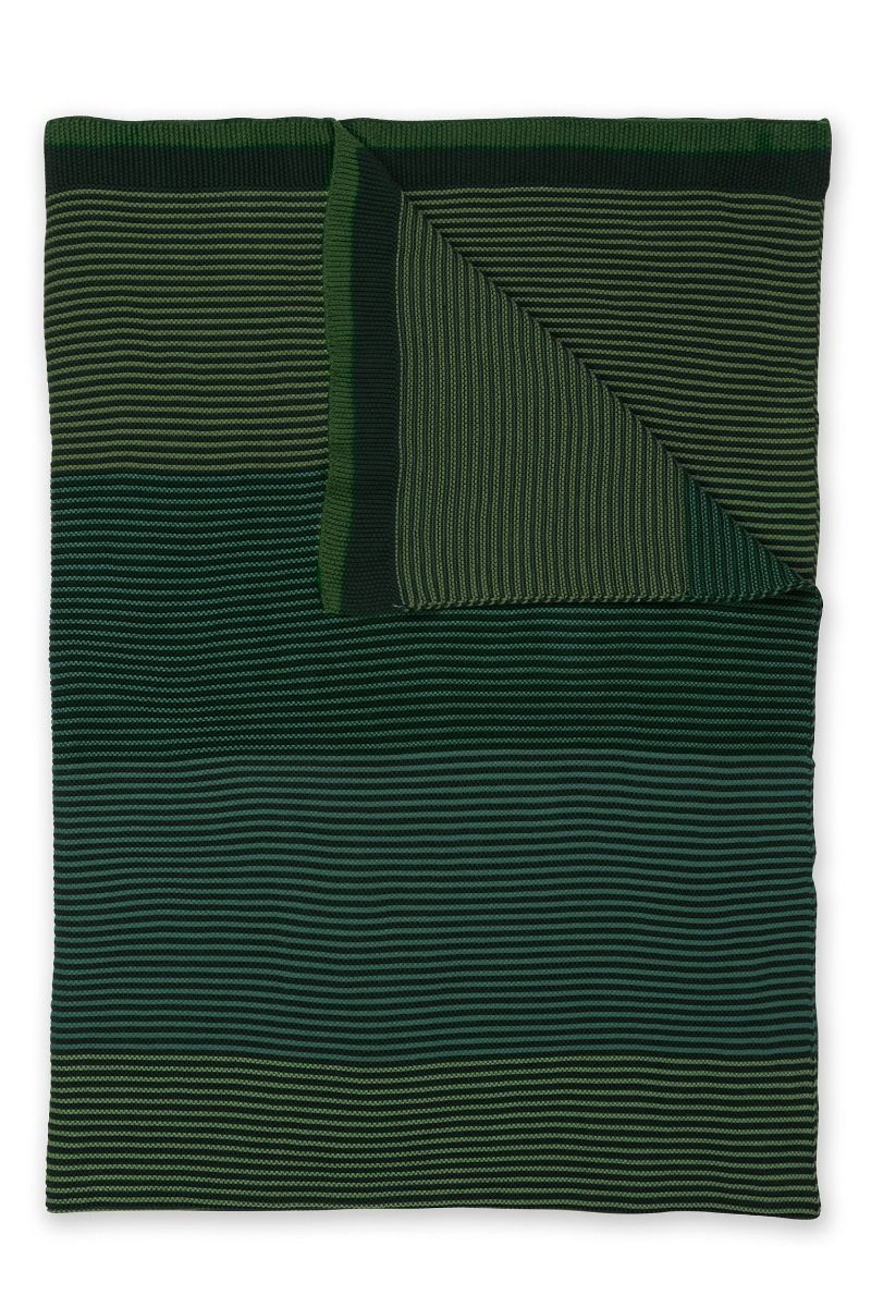 Throw Blockstripe Green