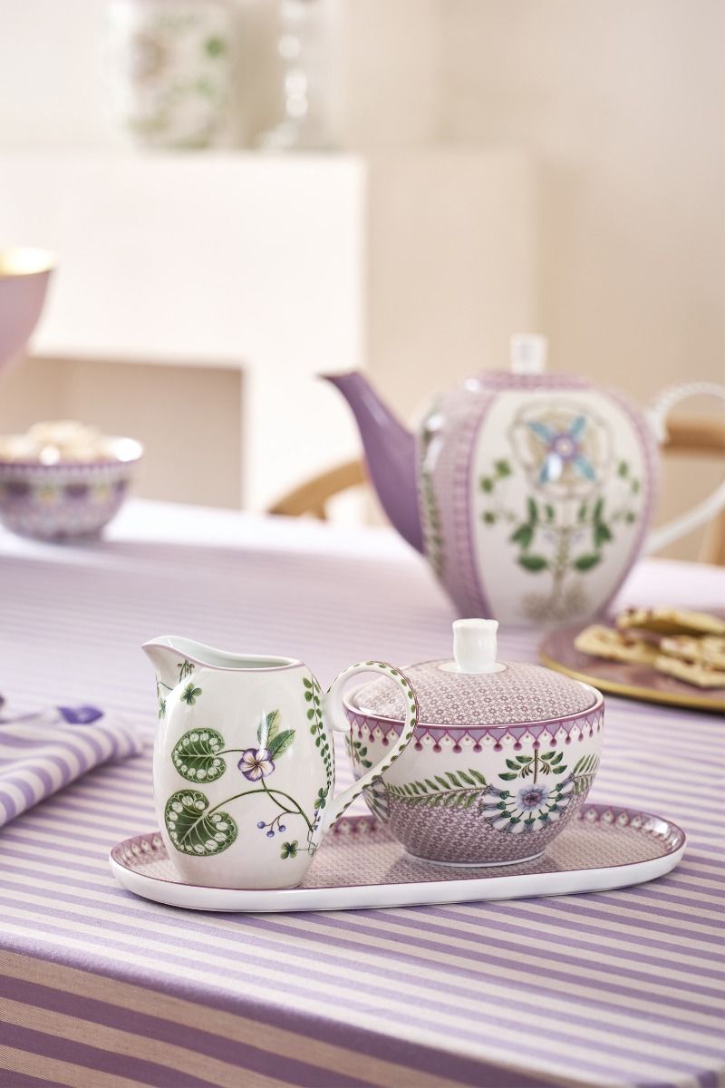 Lily & Lotus Milk & Sugar Tray Lilac