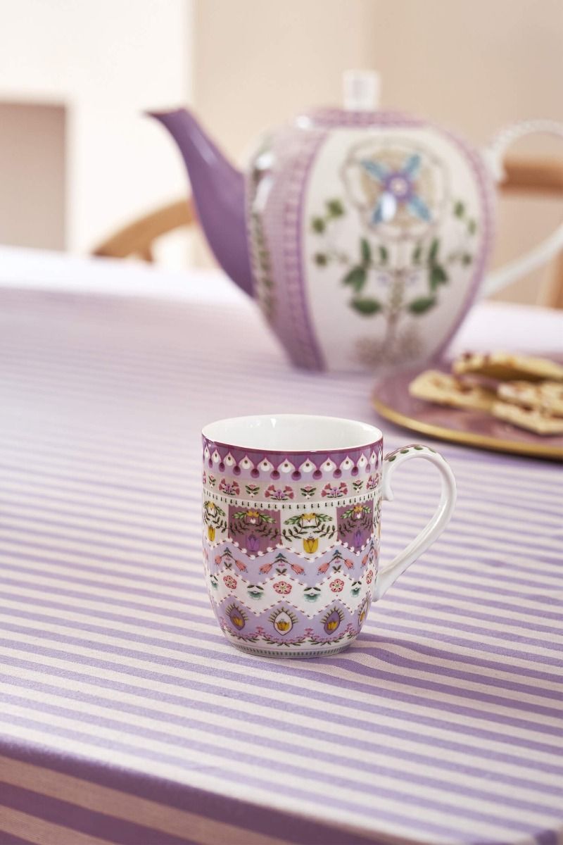 Lily & Lotus Set/2 Mugs Small Lilac 145ml