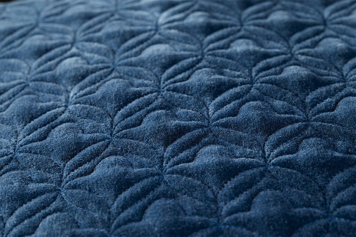 Cushion Velvet Quilty Dreams Blue