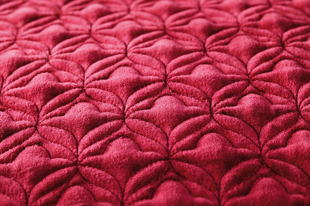 Cushion Velvet Quilty Dreams Red