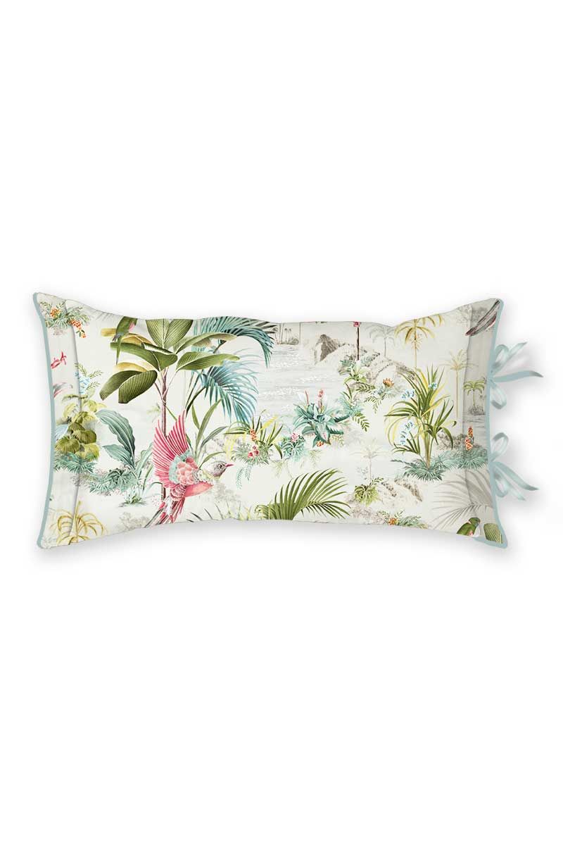 Rechteckiges Zierkissen Palm Scenes Weiss