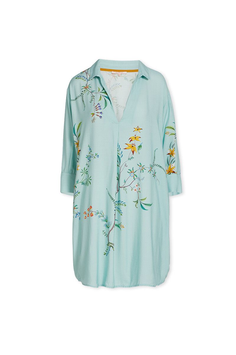 Nachthemd Grand Fleur Blauw