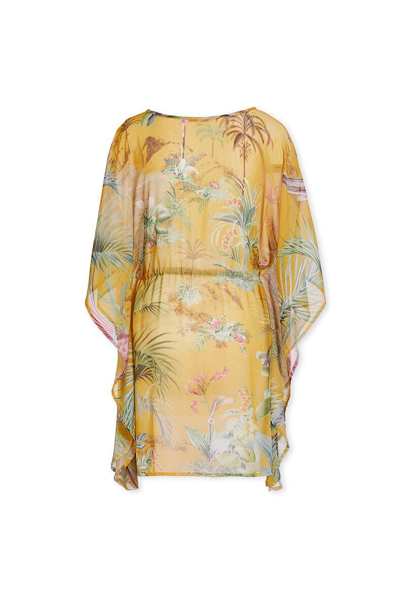 Tunic Palm Scenes Big Gelb