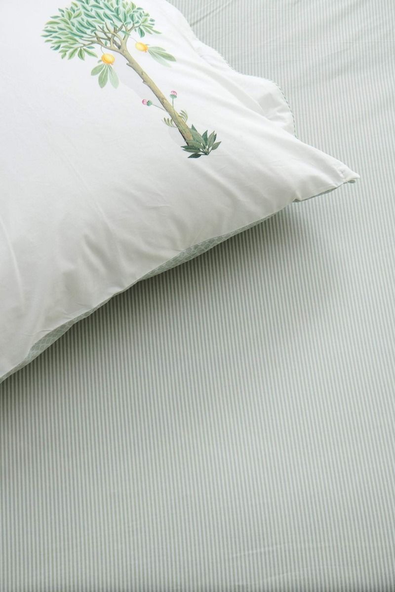 Hoeslaken Duo Stripe Groen