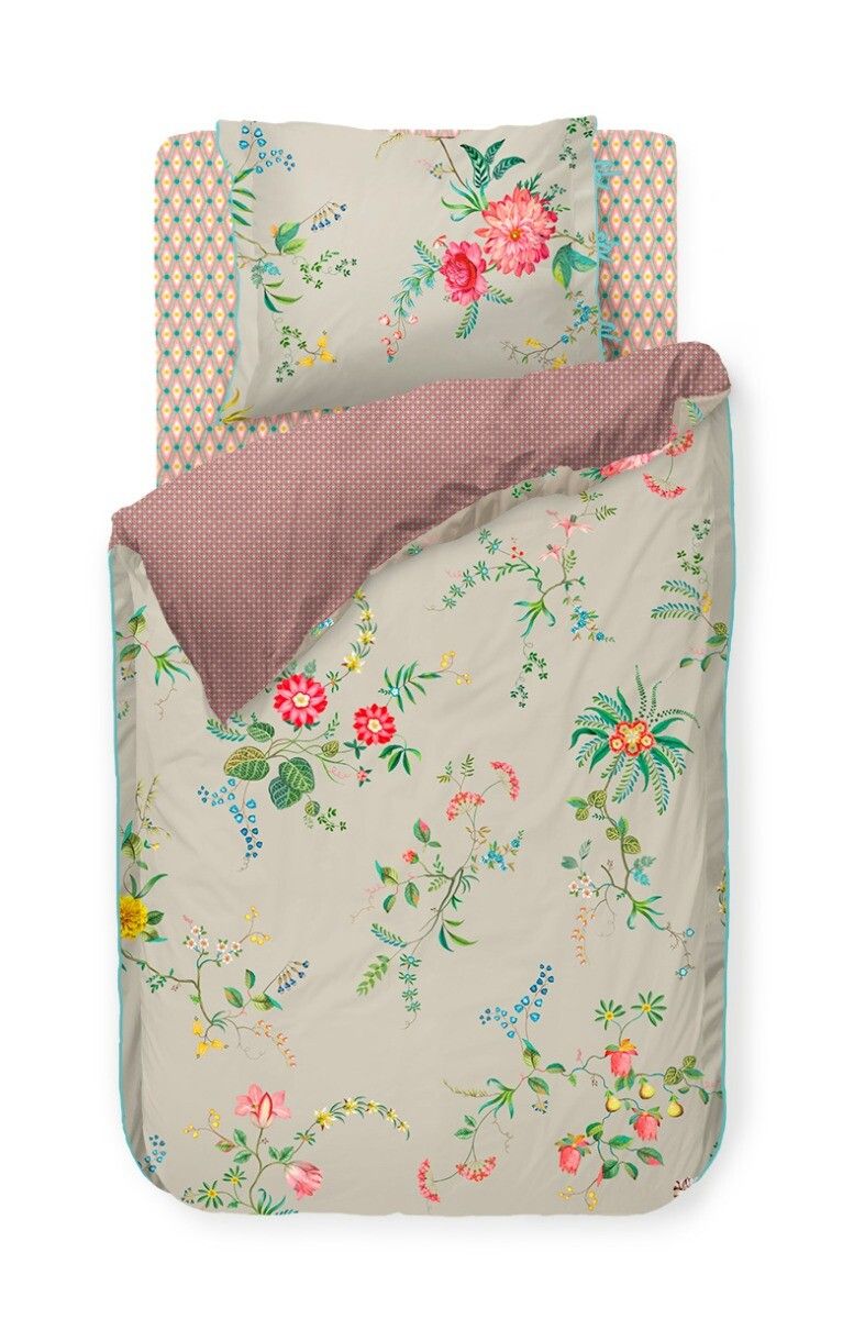 Duvet Cover Fleur Grandeur Khaki