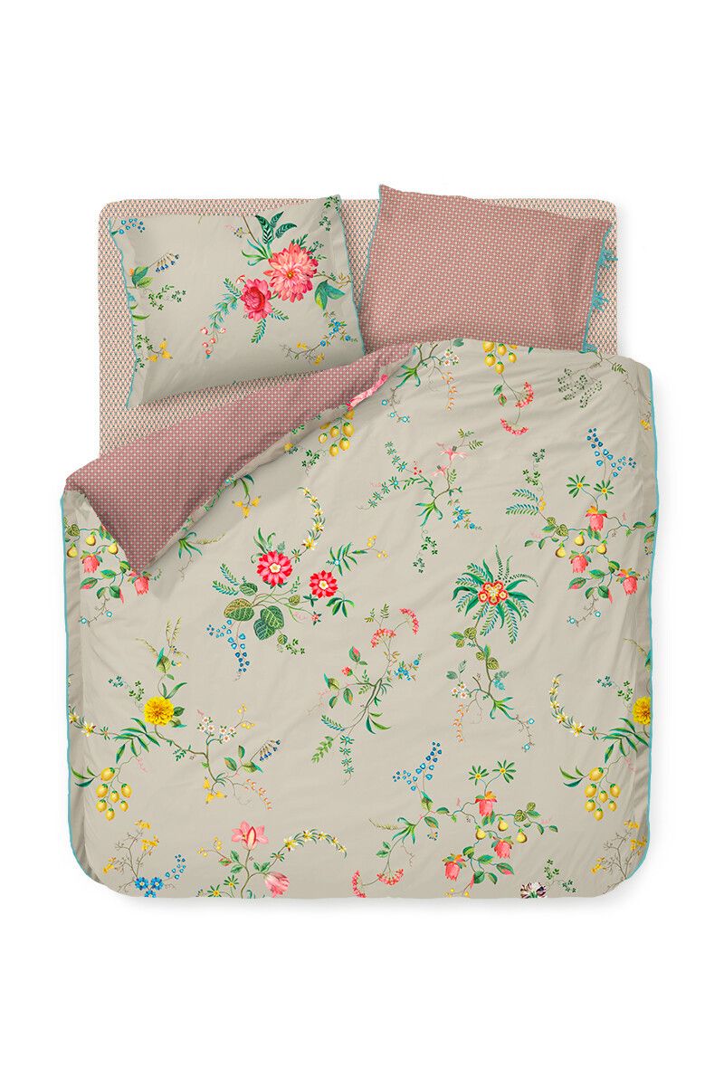 Duvet Cover Fleur Grandeur Khaki