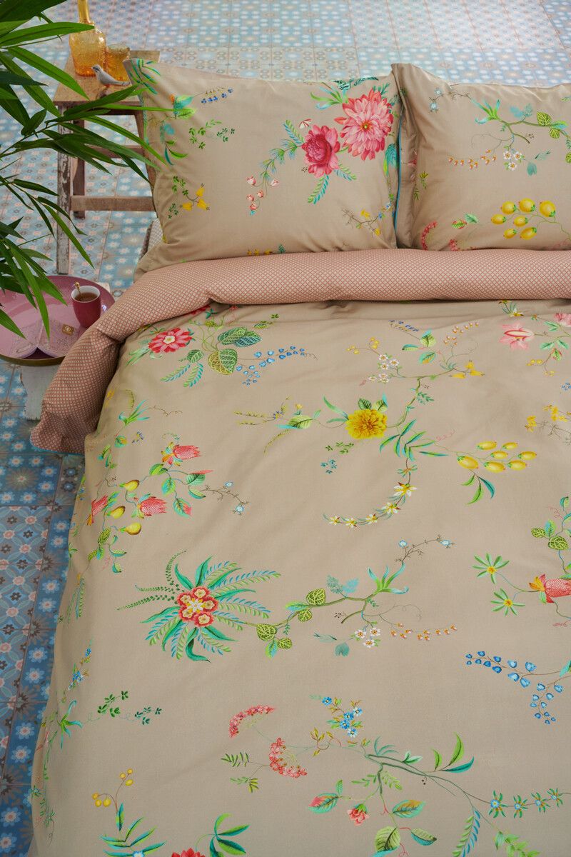 Duvet Cover Fleur Grandeur Khaki