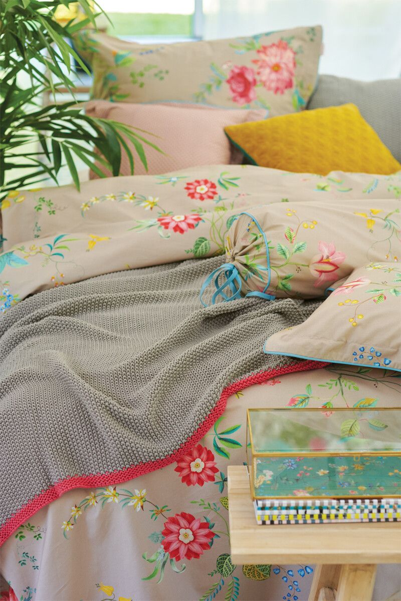Duvet Cover Fleur Grandeur Khaki