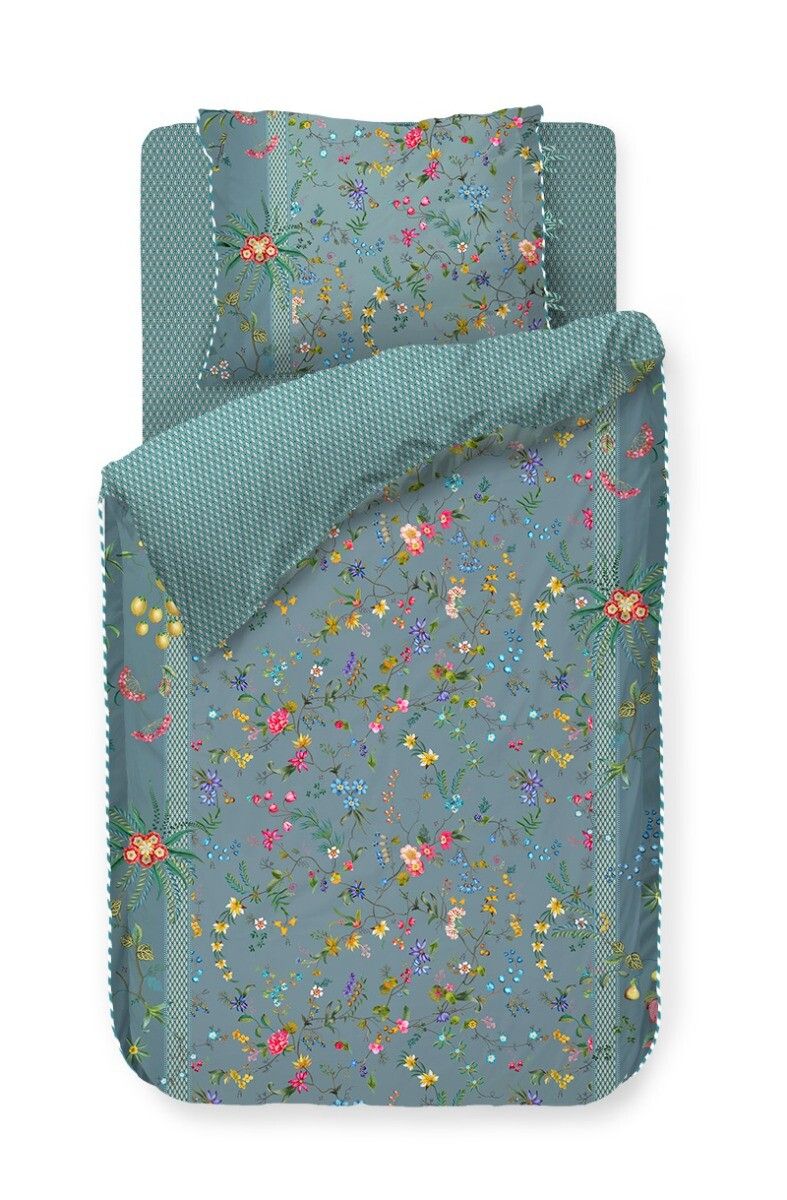 Dekbedovertrek Petites Fleurs Blauw