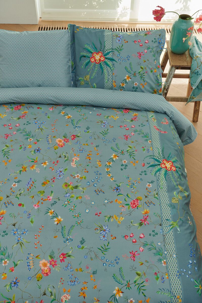 Dekbedovertrek Petites Fleurs Blauw