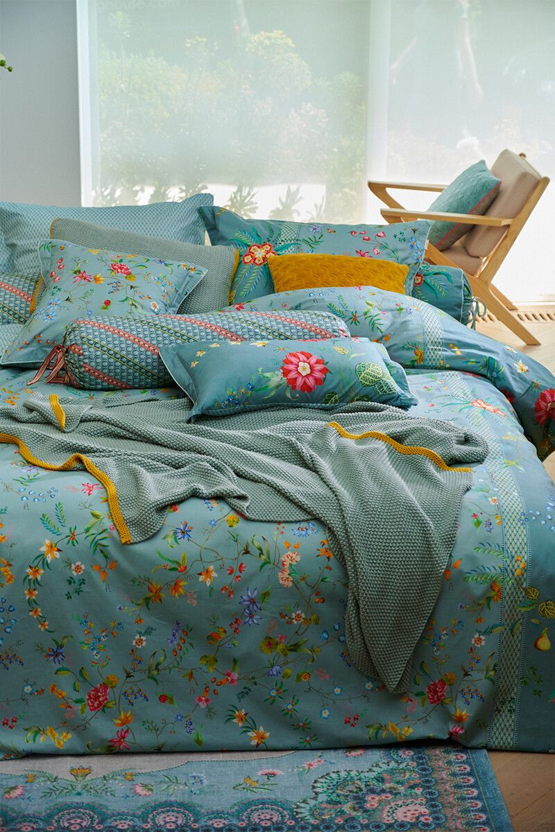 Dekbedovertrek Petites Fleurs Blauw