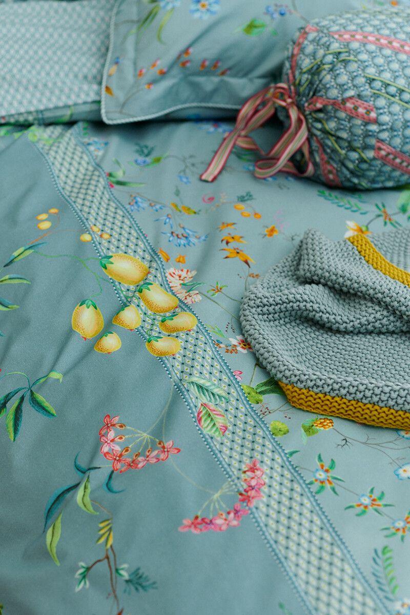 Dekbedovertrek Petites Fleurs Blauw