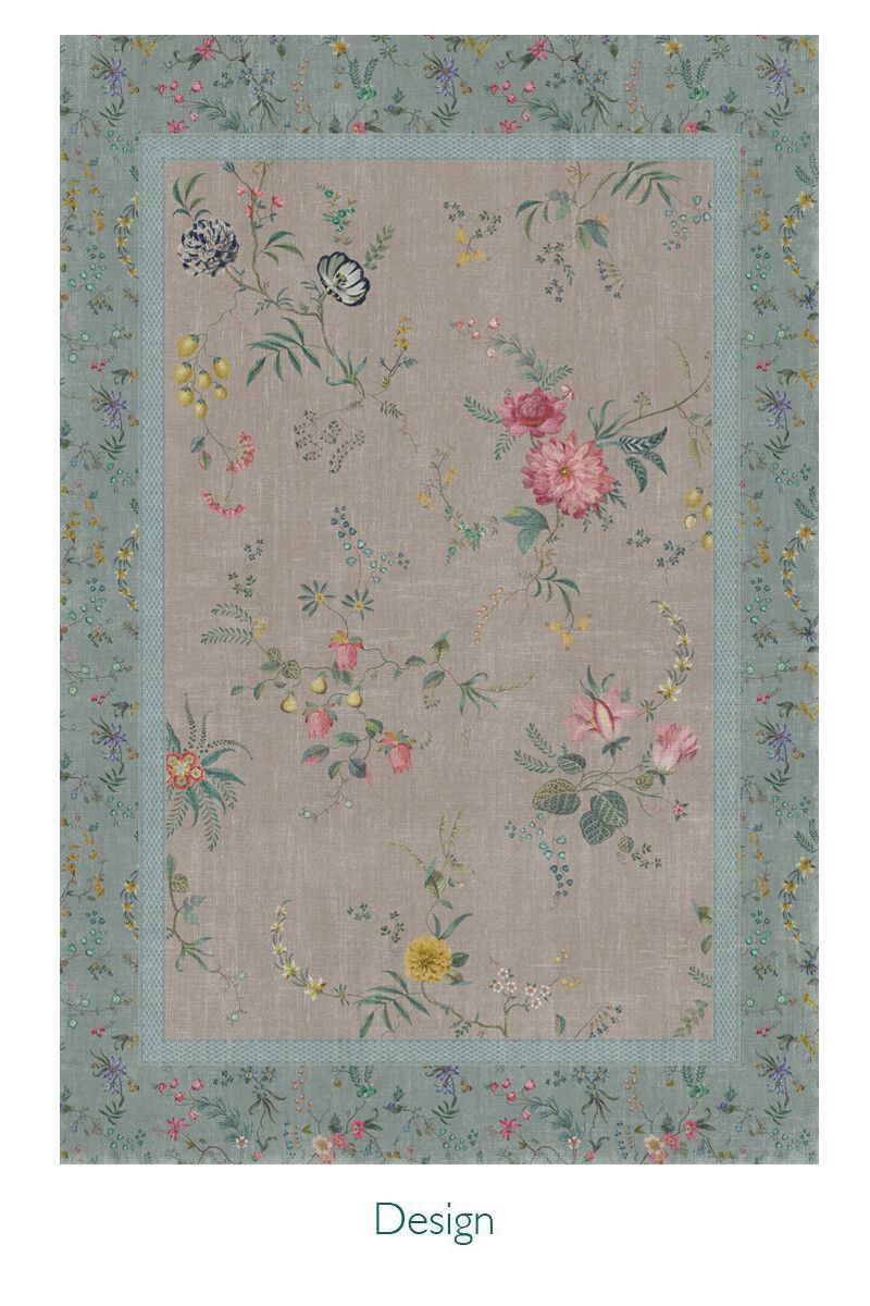 Vloerkleed Fleur Grandeur by Pip Blauw/Khaki