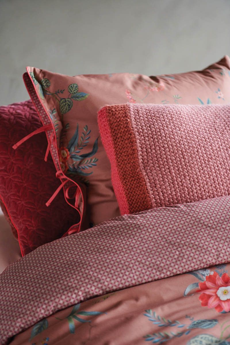 Rechteckige Zierkissen Bonnuit Rosa