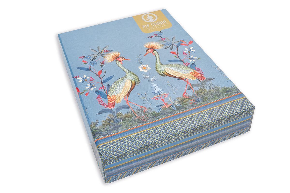 Dekbedovertrek Flirting Birds Blauw