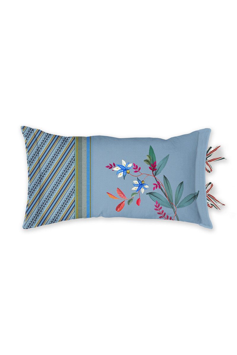 Rechteckige Zierkissen Flirting Birds Blau